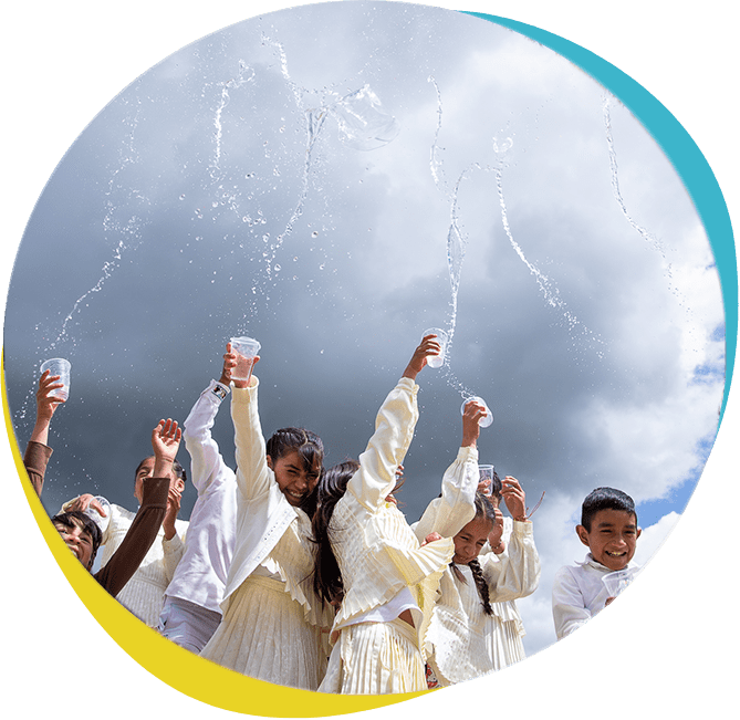 Children Celebrating for Clean Water
